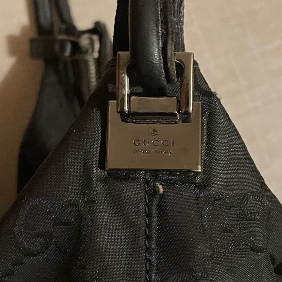 Gucci vintage black GG logo shoulder bag - Picture 3 of 7